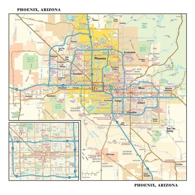 Phoenix Stadtplan